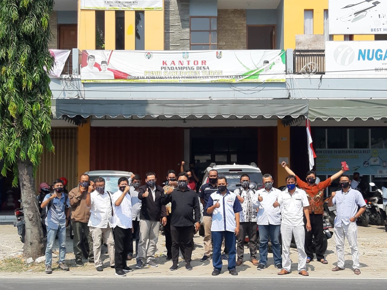 Pendamping P3MD Kabupaten Tuban Rapat Koordinasi Launching Gerakan Setengah Miliar Masker