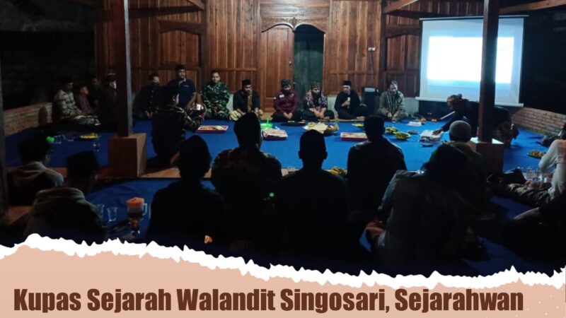 Kupas Sejarah Walandit Singosari, Sejarahwan dan Arkeolog Dihadirkan