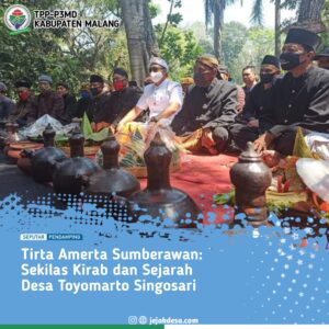 Tirta Amerta Sumberawan: Sekilas Kirab & Sejarah Desa Toyomarto Singosari