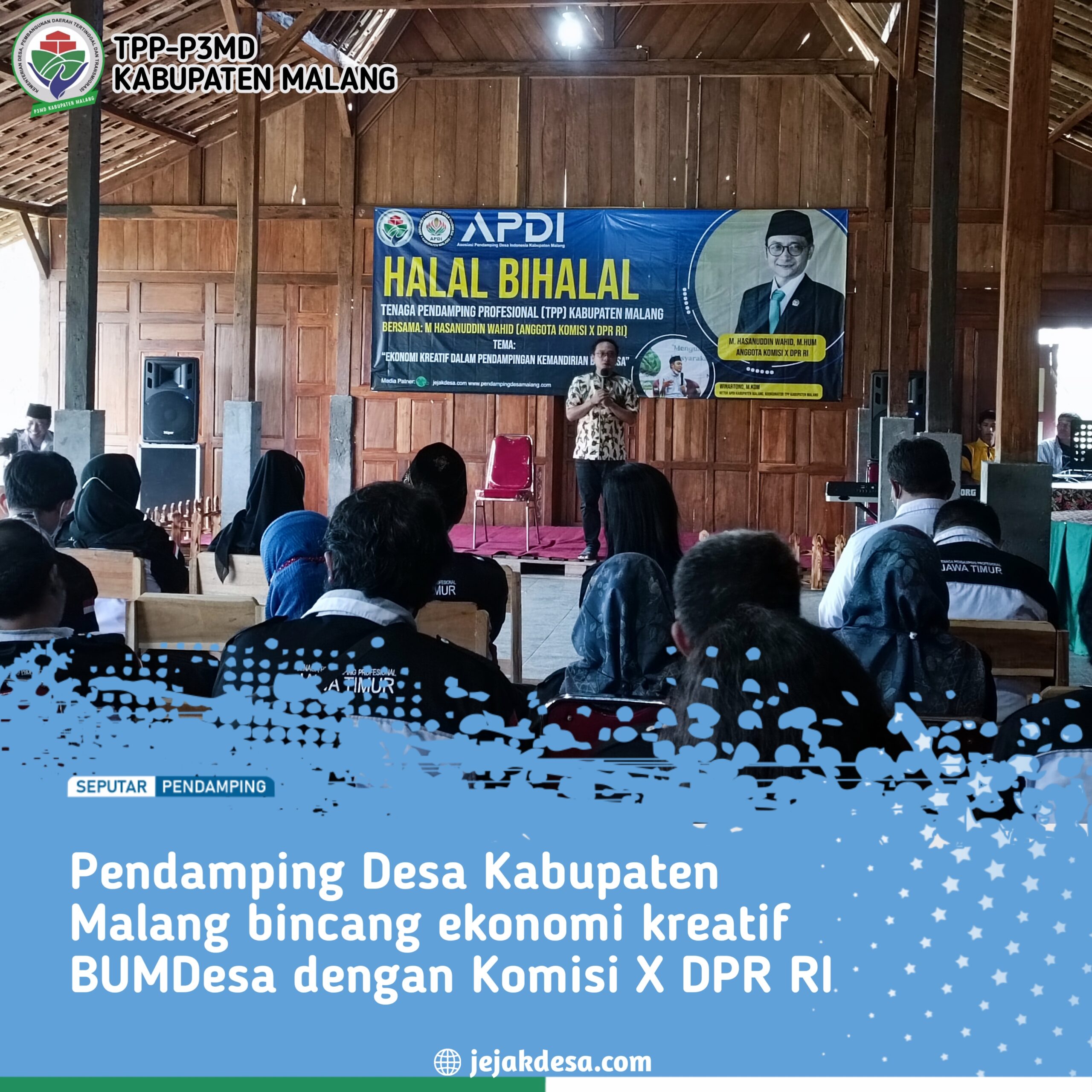 Halal bi Halal TPP Se-Kabupaten Malang Dihadiri Anggota Komisi X DPR-RI, Bincang Ekonomi Kreatif Bumdesa