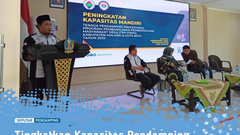 Tingkatkan Kapasitas Pendamping Desa, Ketua APDI Malang: Ayo Lebih Bergerak-Berdampak !