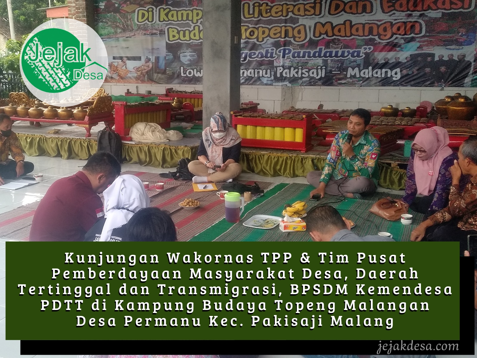 Dikunjungi Kementerian Desa, Dusun Lowok Desa Permanu Pakisaji Digadang Sebagai Sentra Topeng Malangan