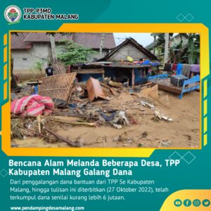 Bencana Alam Melanda, TPP Kab. Malang Galang Dana & Fokus Pendampingan (APBDesa) Desa Terdampak