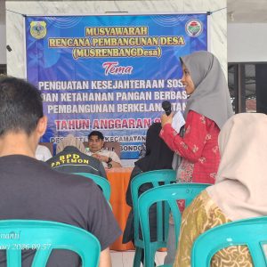 Musrenbangdes Patemon Bondowoso 2027 Fokuskan Kesejahteraan Sosial dan Ketahanan Pangan
