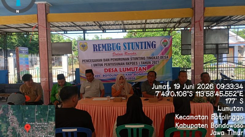 Rembuk Stunting Desa Lumutan Perkuat Komitmen Bersama Wujudkan Generasi Sehat dan Berkualitas