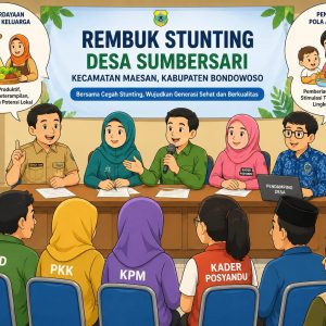 Faktor Ekonomi dan Pola Asuh Anak Jadi Sorotan Rembuk Stunting Desa Sumbersari