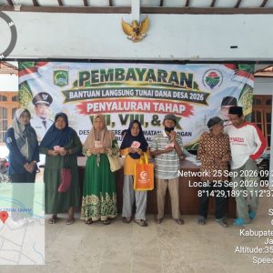 23 KPM Desa Sumberejo Terima BLT-DD Triwulan III, Diharapkan Meringankan Beban Ekonomi Warga